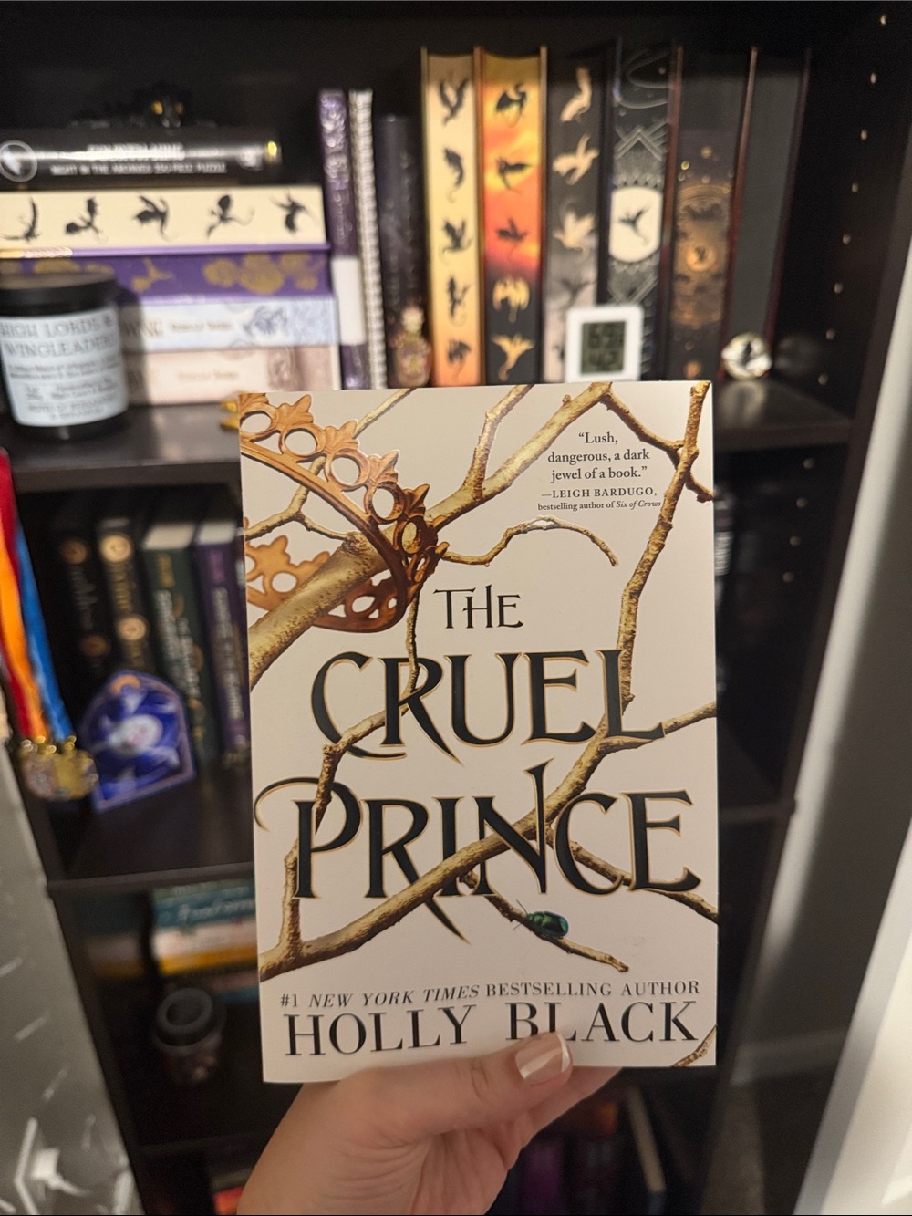 The Cruel Prince by Holly Black - White & Gold Hardcover-style Paperback